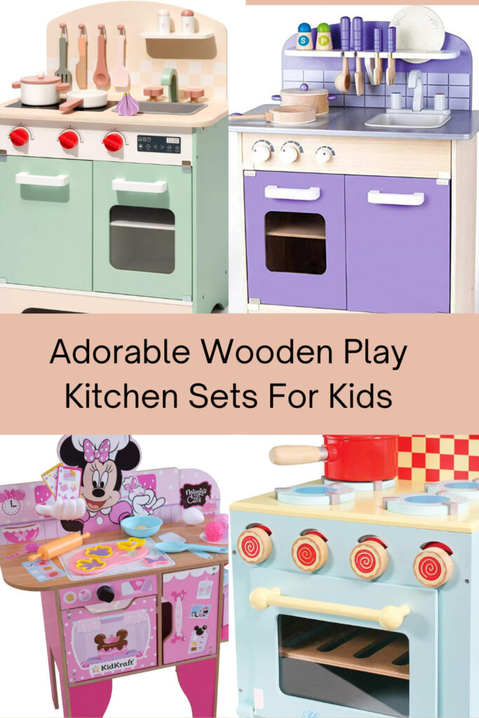 wooden kitchen set for kids