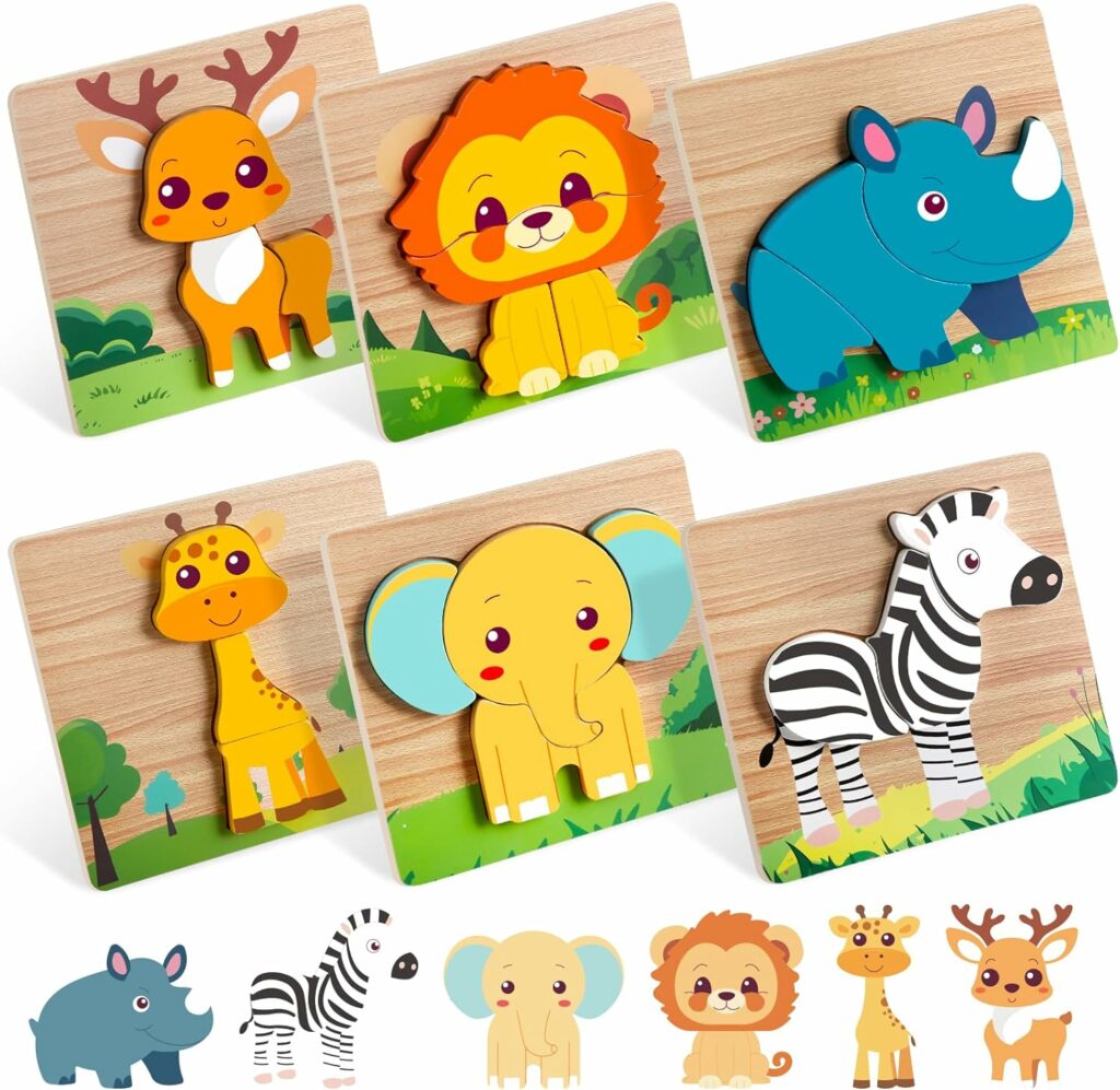 wooden jigsaw puzzles for toddlers