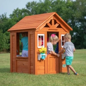 Wooden Outdoor Playhouses For Kids