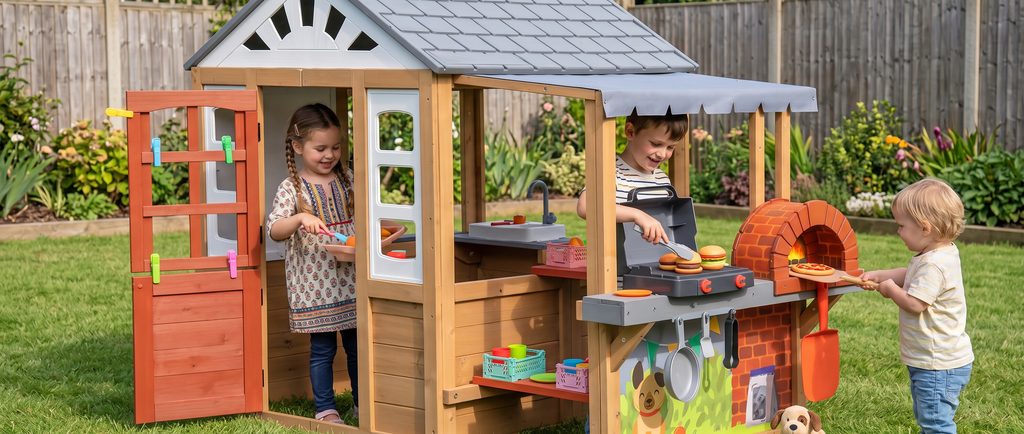 Wooden Outdoor Playhouses For Kids