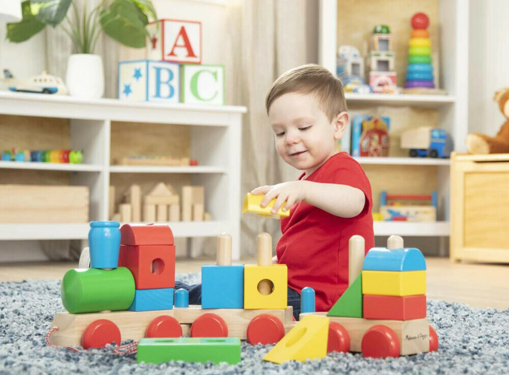 wooden train sets for toddlers