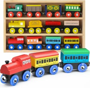 Wooden Toy Train Sets For Toddlers